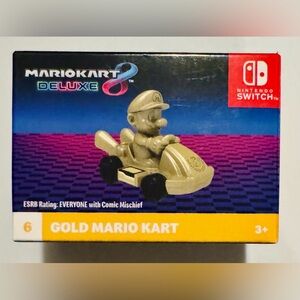 2024 McDonald’s Happy Meal Mario Kart Deluxe Toy New in Box-Gold Mario Kart (#6)